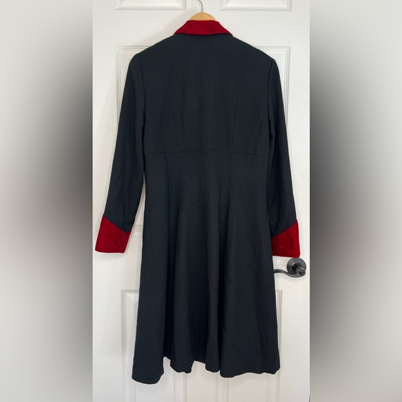 Vintage Chetta B for Neiman Marcus Black Jacket w/ Red Velvet Collar | Size 10 - Picture 7 of 7